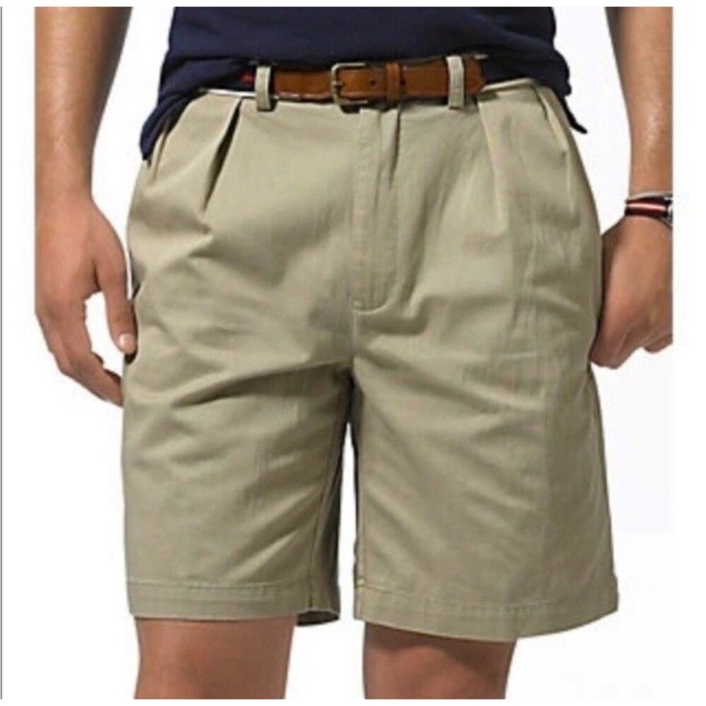 Polo Ralph Lauren Men’s Pleated Khaki Shorts In Size 30 Preppy Classic